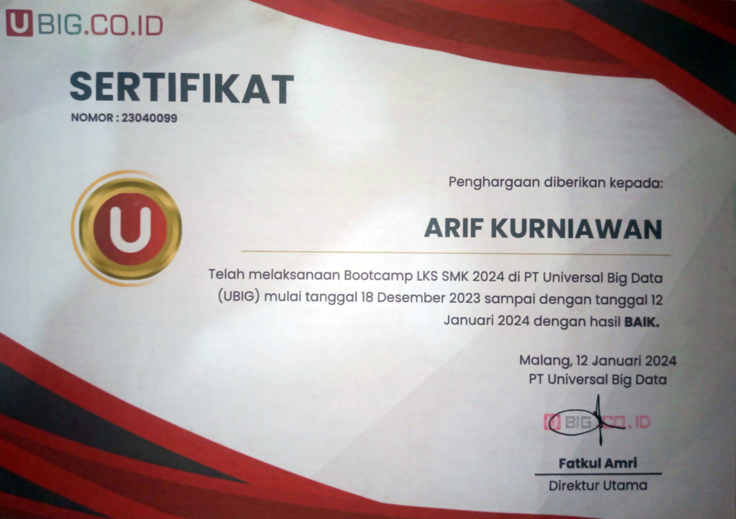 Bootcamp LKS UBIG 2023-2024