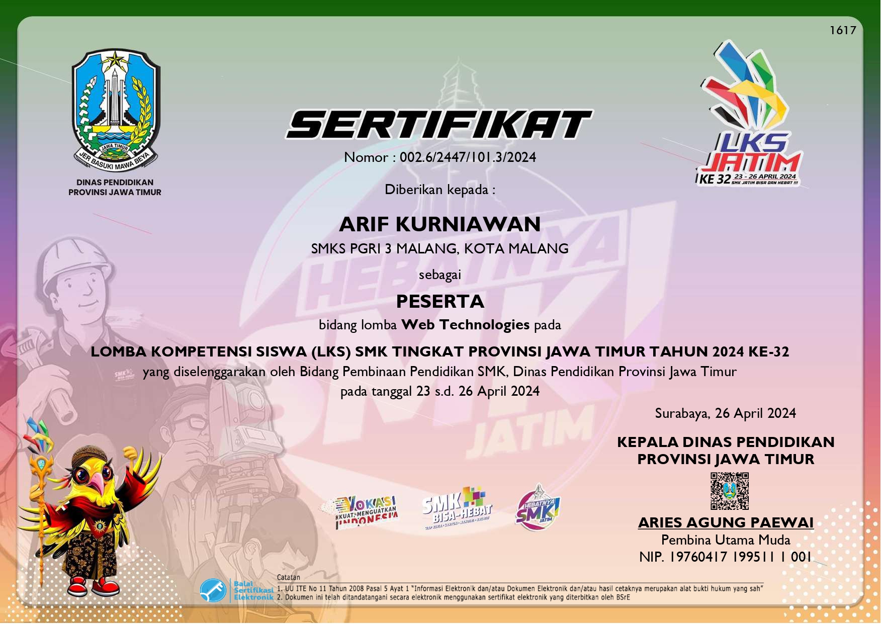 LKS Jawa Timur 2024 Peserta